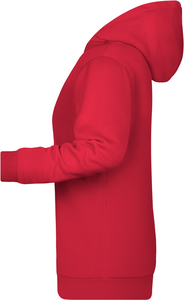 Womens sweatshirt with hoodie James Nicholson, red, 3XL