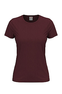 Womens T-shirt STEDMAN CLASSIC, burgundy, XL