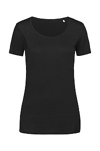 Womens T-shirt STEDMAN FINEST COTTON-T black L