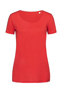 Womens T-shirt STEDMAN FINEST COTTON-T red S