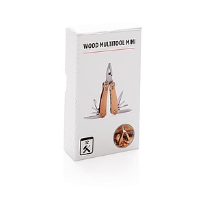 Wood multitool mini, brown