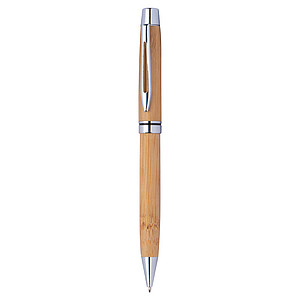 Wooden ballpen with metal applications