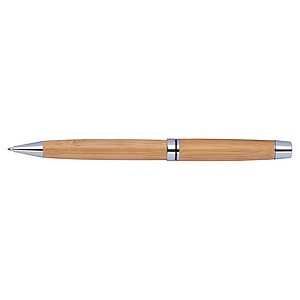 Wooden ballpen with metal applications