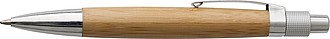Wooden ballpen with metal clip.Brown