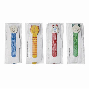 Wooden bookmarks 4-times assorted,colour coloured