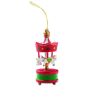Wooden carousel ornament