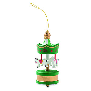 Wooden carousel ornament