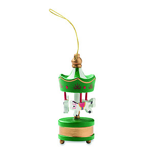 Wooden carousel ornament