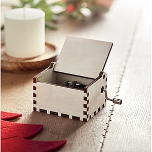 Wooden Christmas music box CX1478-40