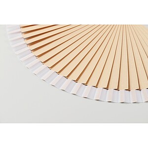 Wooden hand fan, white
