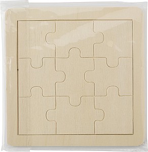 Wooden nine piece puzzle