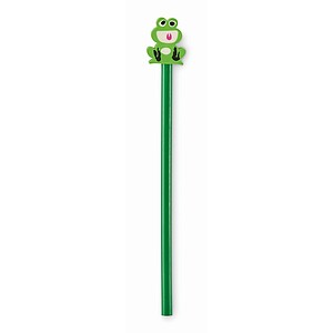 Wooden pencil in animal shape, green