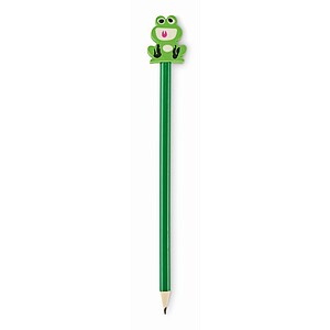 Wooden pencil in animal shape, green