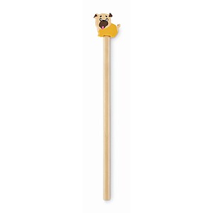 Wooden pencil in animal shape, wood