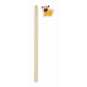 Wooden pencil in animal shape, wood