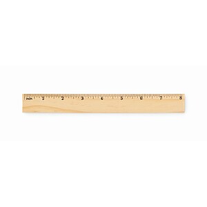 Wooden ruler 20cm, wood