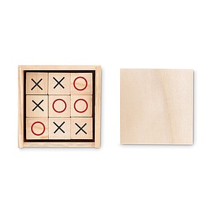 Wooden tic tac toe