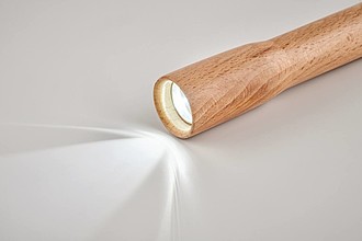 Wooden torch with COB light