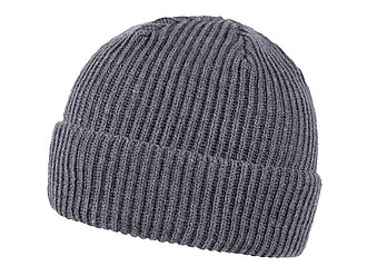 Wrap winter hat, grey melange dark