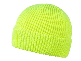Wrap winter hat, neon yellow