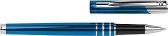 Writing set with ball pen and rollerball pen