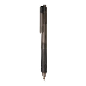 X9 frosted pen with silicone grip, black