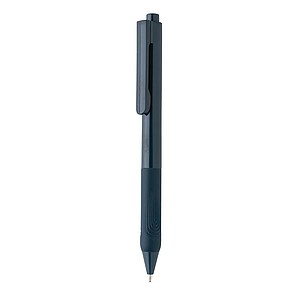 X9 solid pen with silicone grip, navy