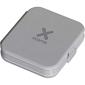 Xtorm XWF21 15W foldable 2-in-1 wireless travel charger, grey