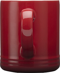 YELDAN Keramický hrnek o objemu 330 ml, červená