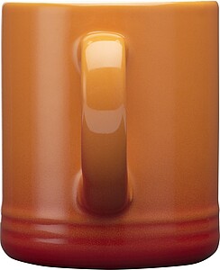 YELDAN Keramický hrnek o objemu 330 ml, oranžová