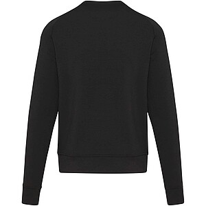 Yukon unisex interlock sports crewneck sweater, solid black