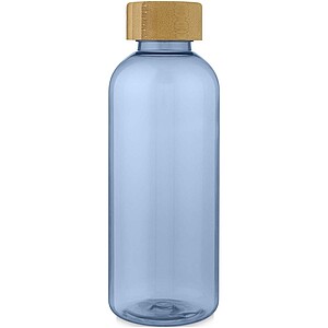 Ziggs 650 ml recycled plastic water bottle, transparent blue