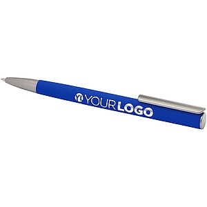 Ziguur recycled aluminium ballpoint pen (blue ink), blue