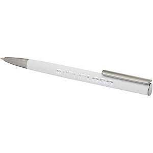 Ziguur recycled aluminium ballpoint pen (blue ink), white