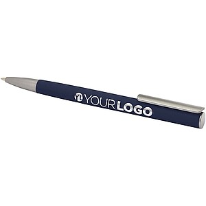Ziguur recycled aluminium ballpoint pen, navy