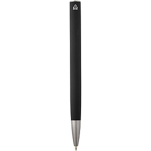 Ziguur recycled aluminium ballpoint pen, solid black