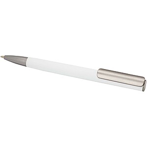 Ziguur recycled aluminium ballpoint pen, white
