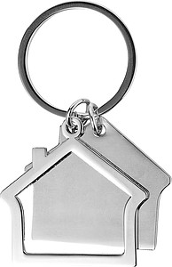 Zinc alloy house keychain