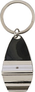 Zinc alloy keychain Aria, brown