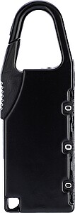 Zinc alloy numeric padlock April, black