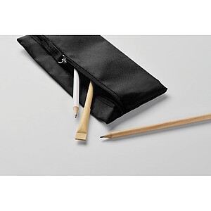Zippered pencil case, black