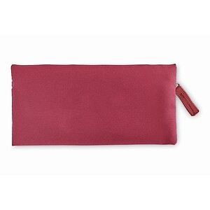 Zippered pencil case, burgundy