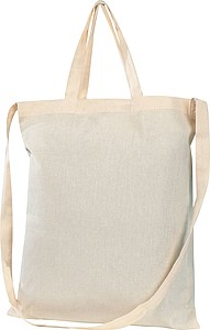 Bavlněná nákupní taška s krátkými uchy i dlouhým uchem na rameno - taška s vlastním potiskem