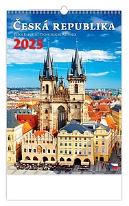 Česká republika 2025, nástěnný kalendář, prodloužená záda - reklamní kalendáře