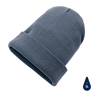 Dvojitě pletená beanie čepice Impact z Polylana® AWARE™ - zimní čepice s vlastním potiskem