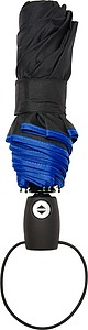KALAM Skládací automatický větruvzdorný deštník, modrý - reklamní deštníky