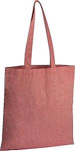 NANETA Přírodní bavlněná nákupní taška z recyklované bavlny, červená - taška s vlastním potiskem