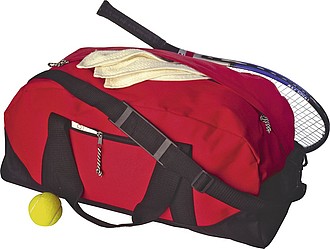 OLYMPIC Sportovní a cestovní taška s popruhem přes rameno, červená - tašky s potiskem