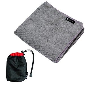 SCHWARZWOLF LOBOS Outdoorový ručník, šedý - reklamní předměty