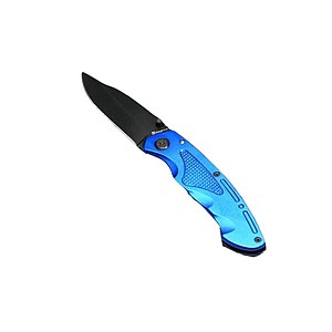 SCHWARZWOLF MATRIX Zavírací nůž s pojistkou, modrý - reklamní předměty